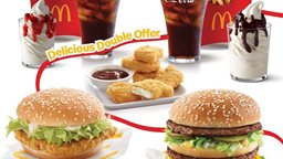 <b>1. </b>Go Double Now on McDelivery ... Delicious Double Offer