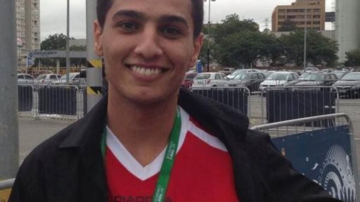 Mohammad Assaf in Sao Paulo to participate in the world cup