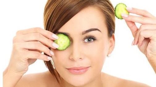 Cucumber Slices remedy for Puffy Eyes