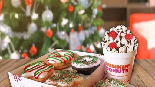 Christmas Donuts now served at Dunkin Donuts Lebanon