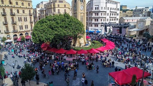 Downtown Beirut is back to life after many years of inactivity.