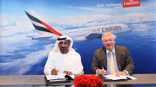 Emirates Airline signs agreement for 36 additional A380s Aircrafts.