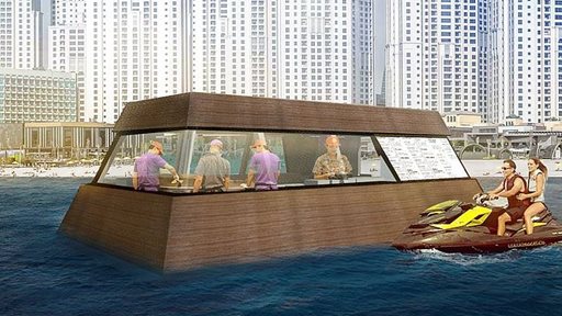 Aqua Pod, world’s first-ever floating kitchen, will be taking to Dubai shores later this month so you will be able to order a burger straight to your boat!