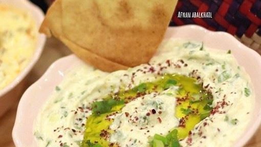 Hummus with Labneh dipping recipe