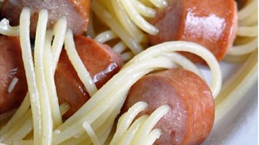 Great idea to combine Spaghetti and Sausage