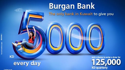 Burgan Bank announces names of the daily lucky winners of Yawmi account draw