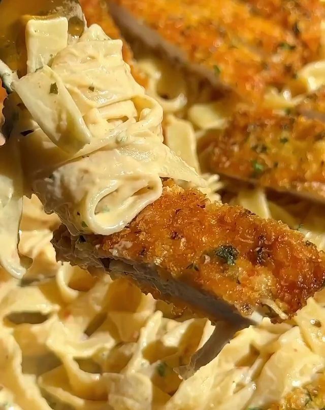 What you need to prepare Parmesan Crusted Chicken Alfredo