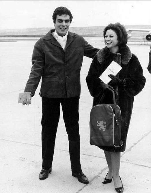 Omar Al Sharif and Faten Hamama