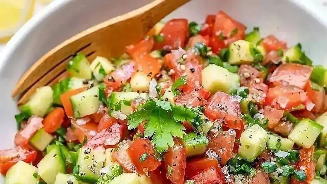How To Prepare Chopped Persian Cucumber Salad 2278