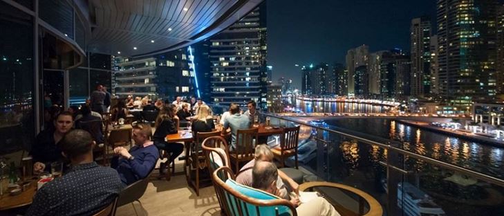 the scene restaurant pier 7 dubai marina